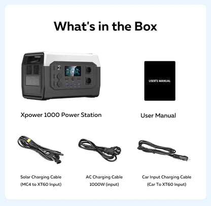 1024Wh / 1800W LiFePO4 Power Station