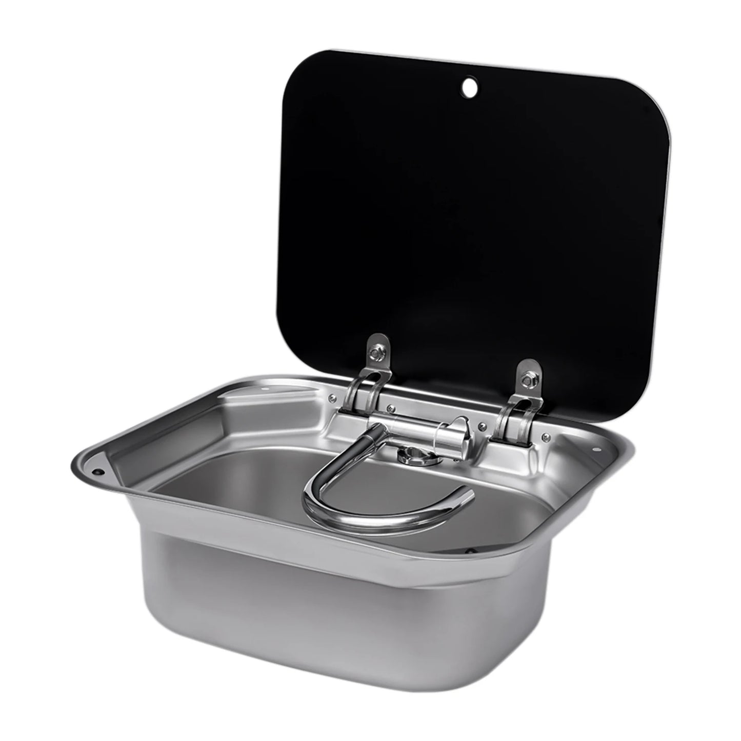 Évier pour camping-car et bateau – Acier inoxydable 