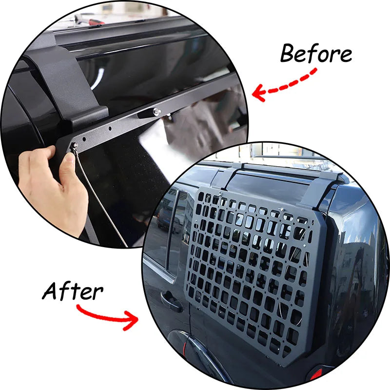 Folding Rear Window Storage Rack – Land Rover Discovery 4 / LR4 (2010–2016)