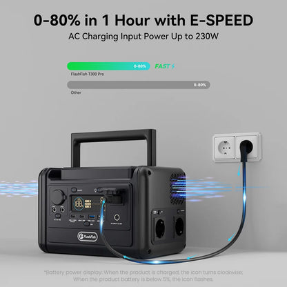 Estación de Energía Portátil 230Wh LiFePO4