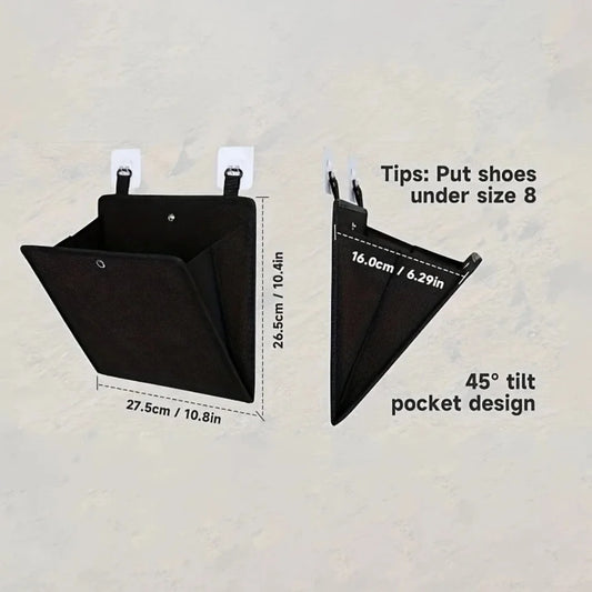 2PCS Organizador de Zapatos para Puerta de RV con Bolsillos Profundos – Rack Adhesivo para Camper, Casa Rodante y Espacios Reducidos