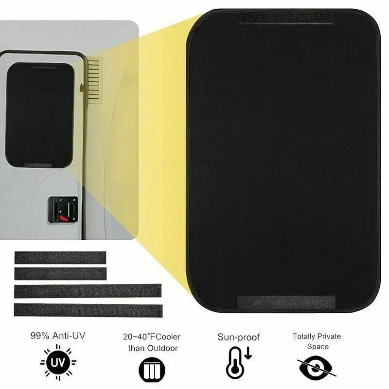 Parasol Negro Opaco para Ventana de Autocaravana