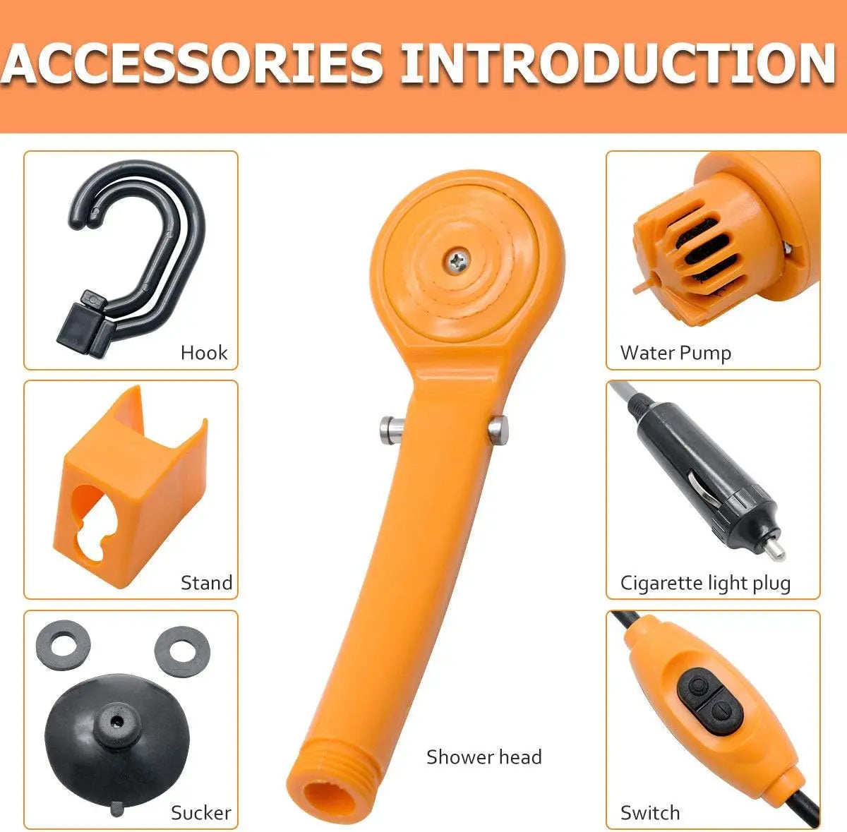 12V Portable Camping Shower