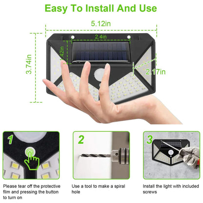 Foco Solar LED 100 LED
