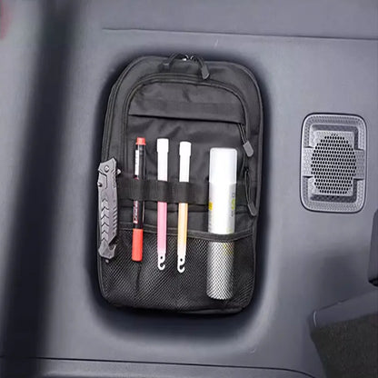 Trunk Window Storage Bags · Express Organization · Multi-Compartment · No-Drill Installation