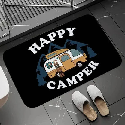 Tapis antidérapant en flanelle - Doux, lavable et décoratif pour camping-car (3 tailles)