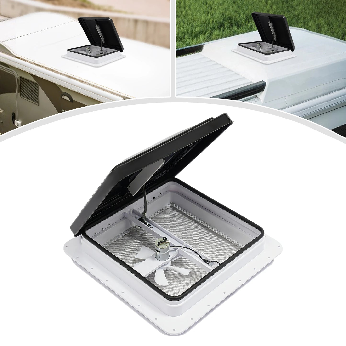 Roof Skylight 420×420 mm for RV and Caravan