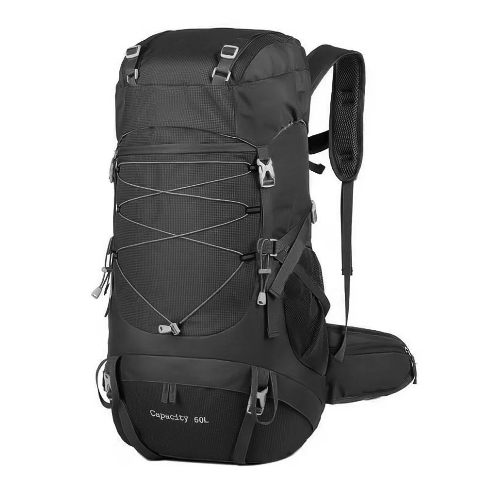 WEST TUNE External Frame Hiking Backpack - Durable Nylon · Rain Cover · Size L · Heavy Load
