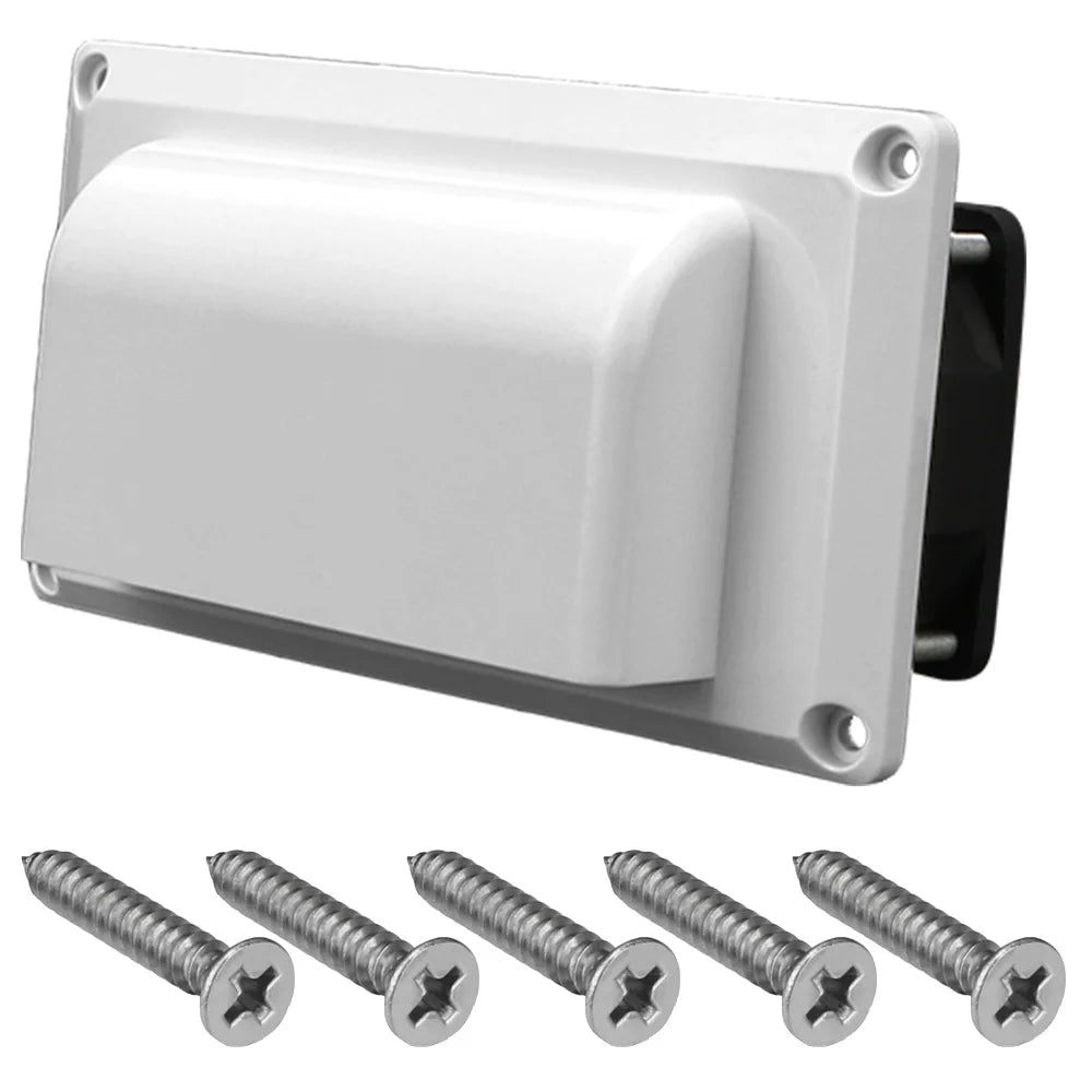Grille de ventilation latérale avec ventilateur pour camping-car, caravane et bateau – Blanche ou noire