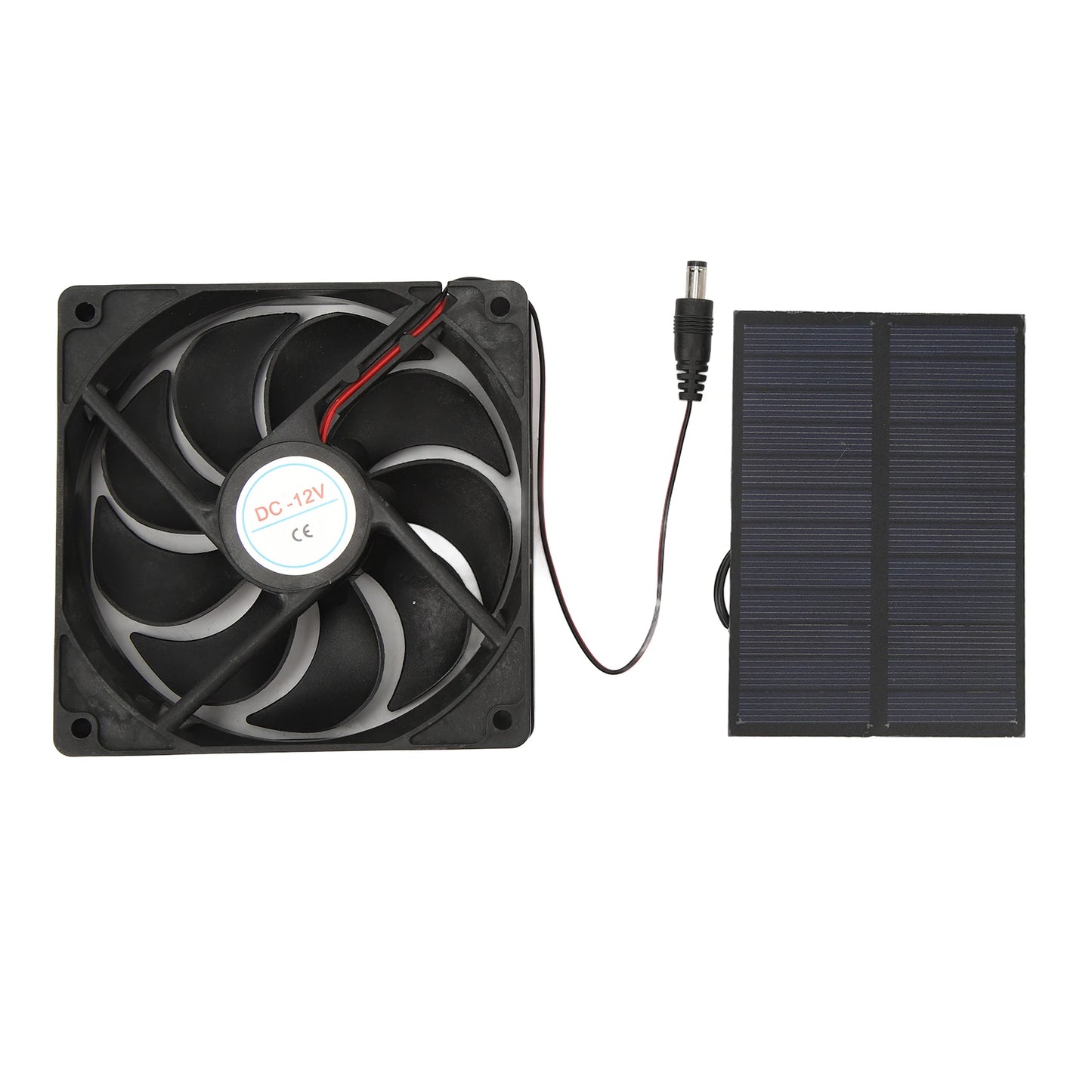 Kit Ventilador Solar 12V 3W - Silicio Monocristalino para RV y Exteriores