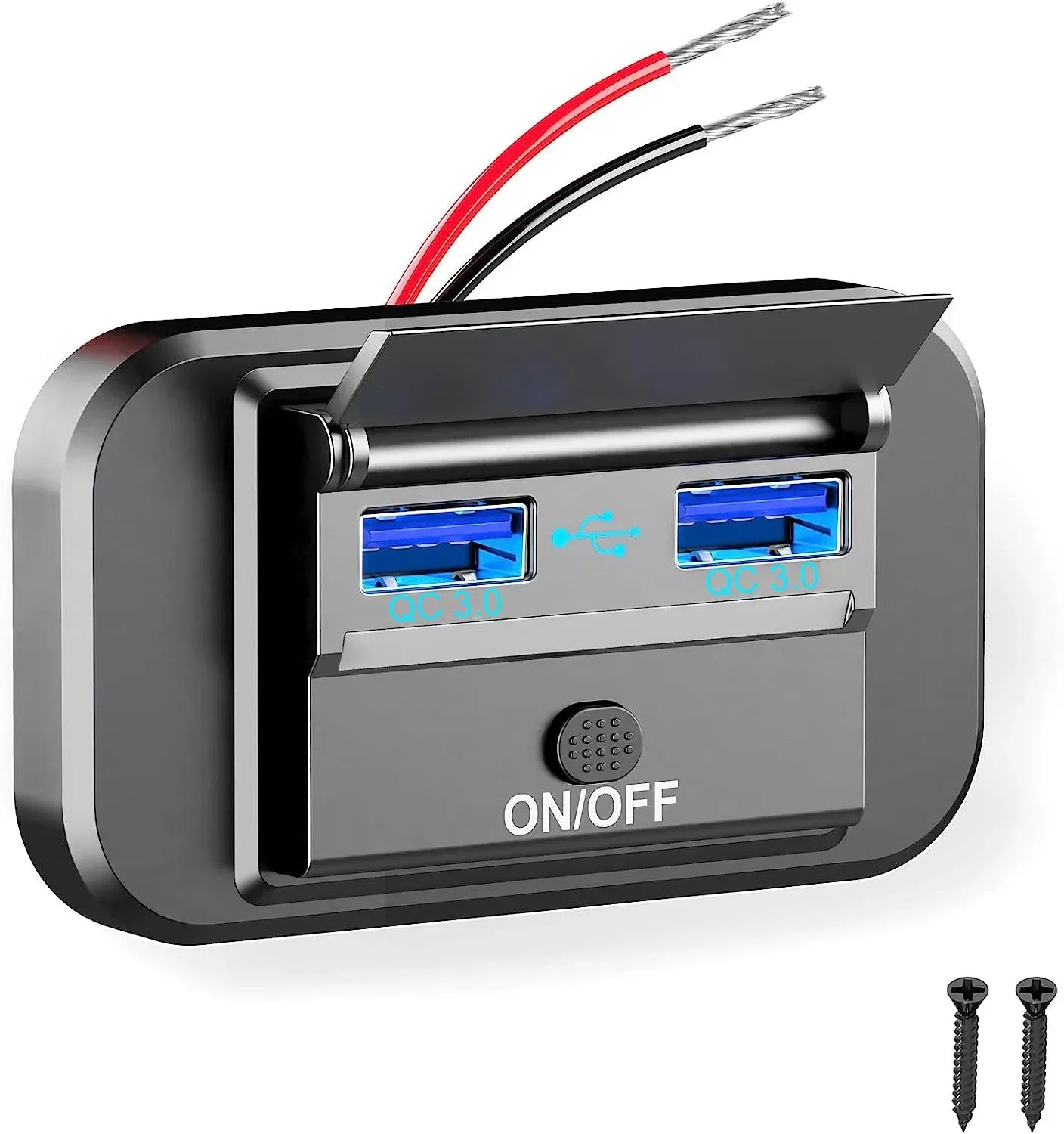 Cargador USB Empotrable 12–24V con PD y QC3.0