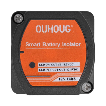Kit de Relé de Carga Dividida 12V 140A con Detección Inteligente de Voltaje para Camper, Motorhome, 4x4 y Barco