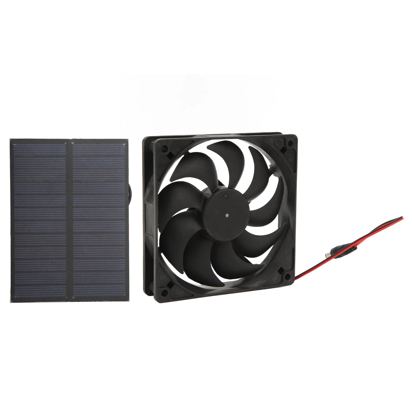 Kit Ventilador Solar 12V 3W - Silicio Monocristalino para RV y Exteriores