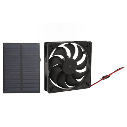 Kit Ventilador Solar 12V 3W - Silicio Monocristalino para RV y Exteriores