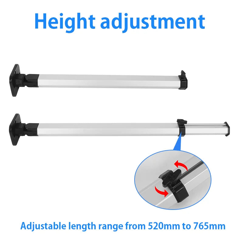 Mesa Plegable para Camper y Autocaravana con Pata Regulable | Mesa Interior RV Giratoria y Desmontable