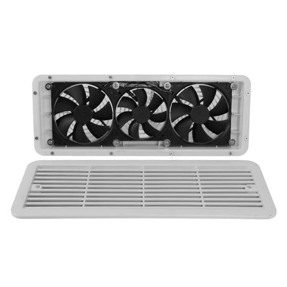 Ventilateur Extracteur 12V Silencieux - Entrée/Sortie d'air pour Camping-car et Caravane (Blanc)