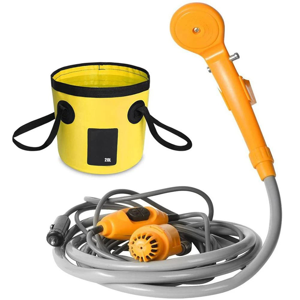 Camping Shower with 20L Tank and 12V Pump