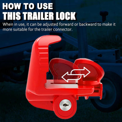 Universal Type Car Yacht Marine Trailer Hitch Lock Anti-Theft Lock Hitch Device Connection Trailer Assembly Towing Anti-Theft