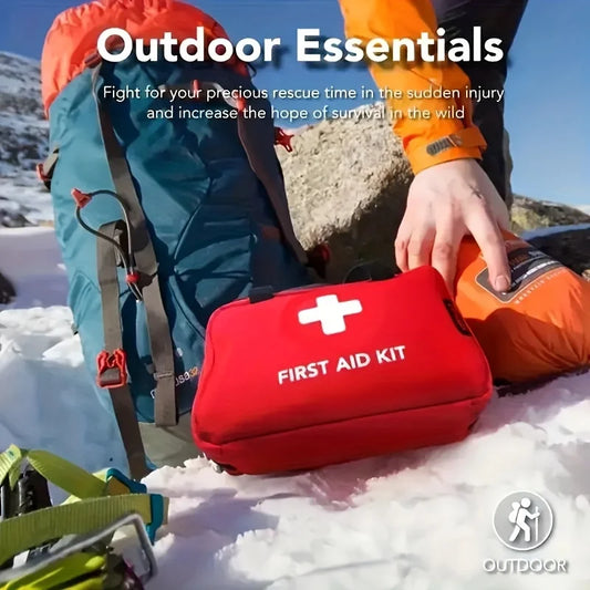 Kit Primeros Auxilios Deluxe 260 Piezas - Emergencias en Casa, Camping y RV