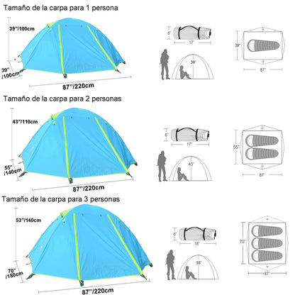 Desert&amp;Fox Dome Tent for 2 People | Ultralight and Waterproof