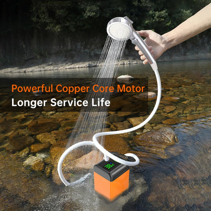 Pompe de douche électrique portable – Rechargeable USB pour le camping