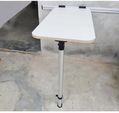 Mesa Plegable para RV con Pata Ajustable | Mesa Exterior y Interior de Aluminio Reforzado, Desmontable y Regulable
