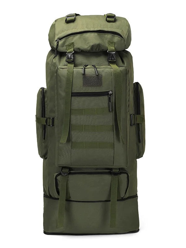 Sac à dos de randonnée 80L extensible - Nylon résistant · Housse de pluie · Multi-usages Aventure