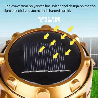 Telescopic Solar Lamp - Rechargeable LED + 2-in-1 Flashlight (Waterproof)