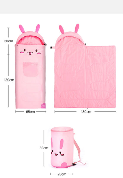 Sac de couchage enfant à motifs animaux | Été | Léger et confortable