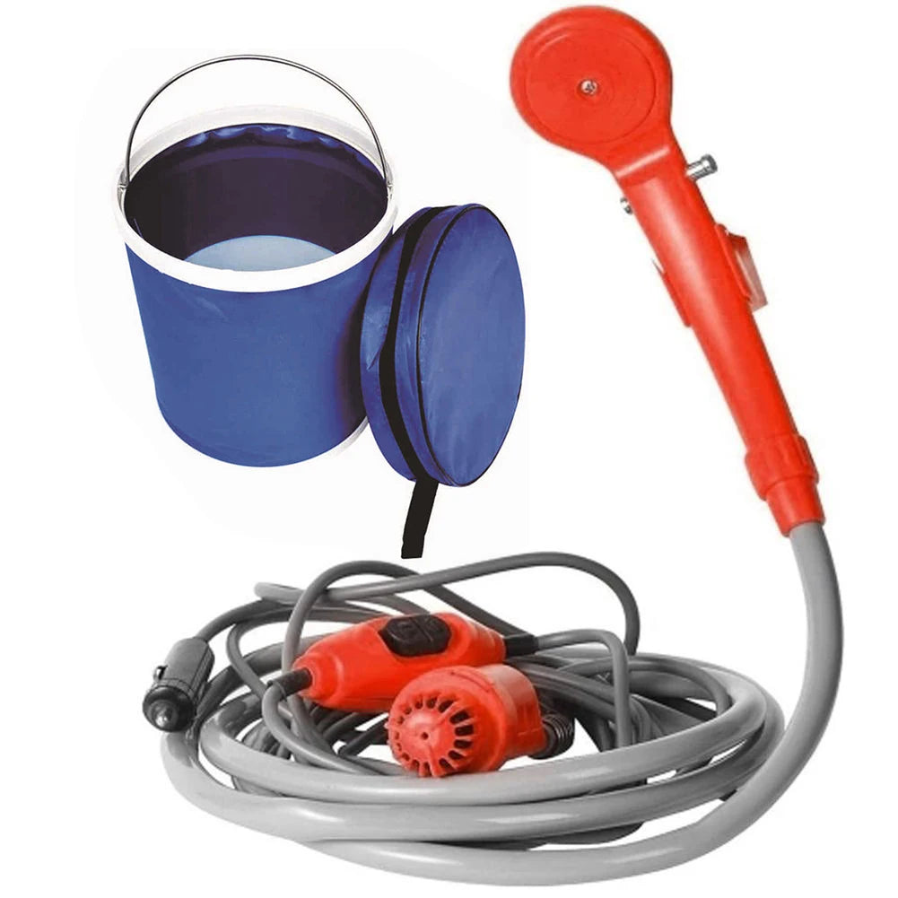 Camping Shower with 20L Tank and 12V Pump