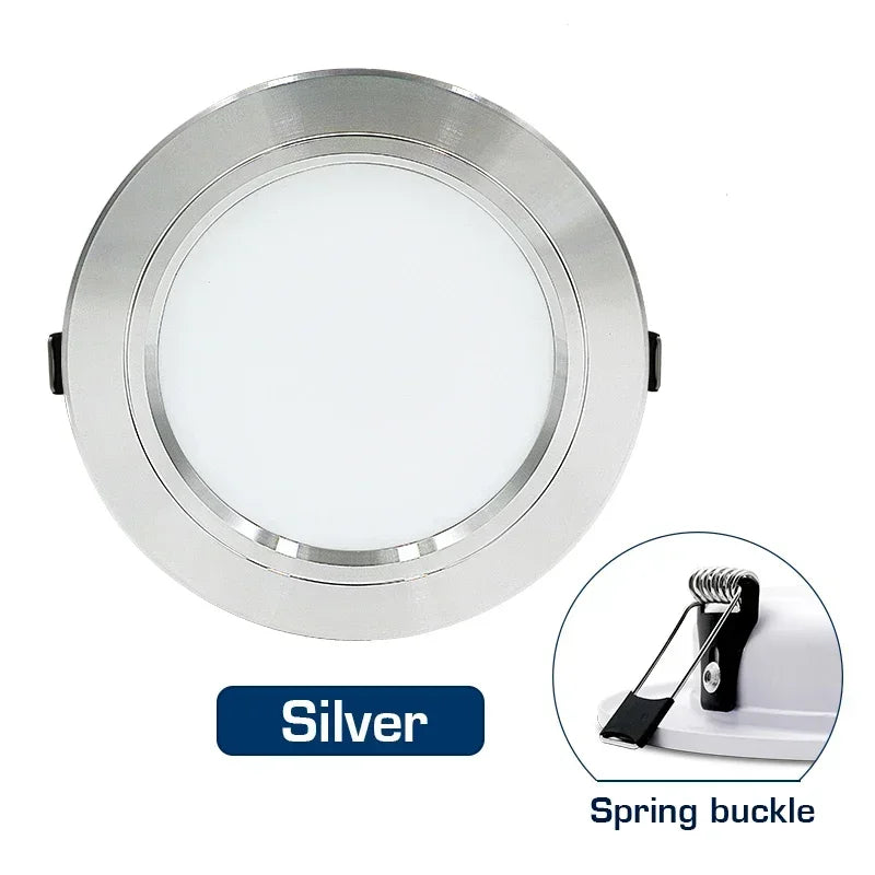 Downlight LED Empotrable Ultrafino 5W–18W | Luz Cálida o Fría