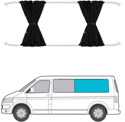 Cortinas Opacas Blackout para VW Transporter T5 T6 T6.1 – Camper Van