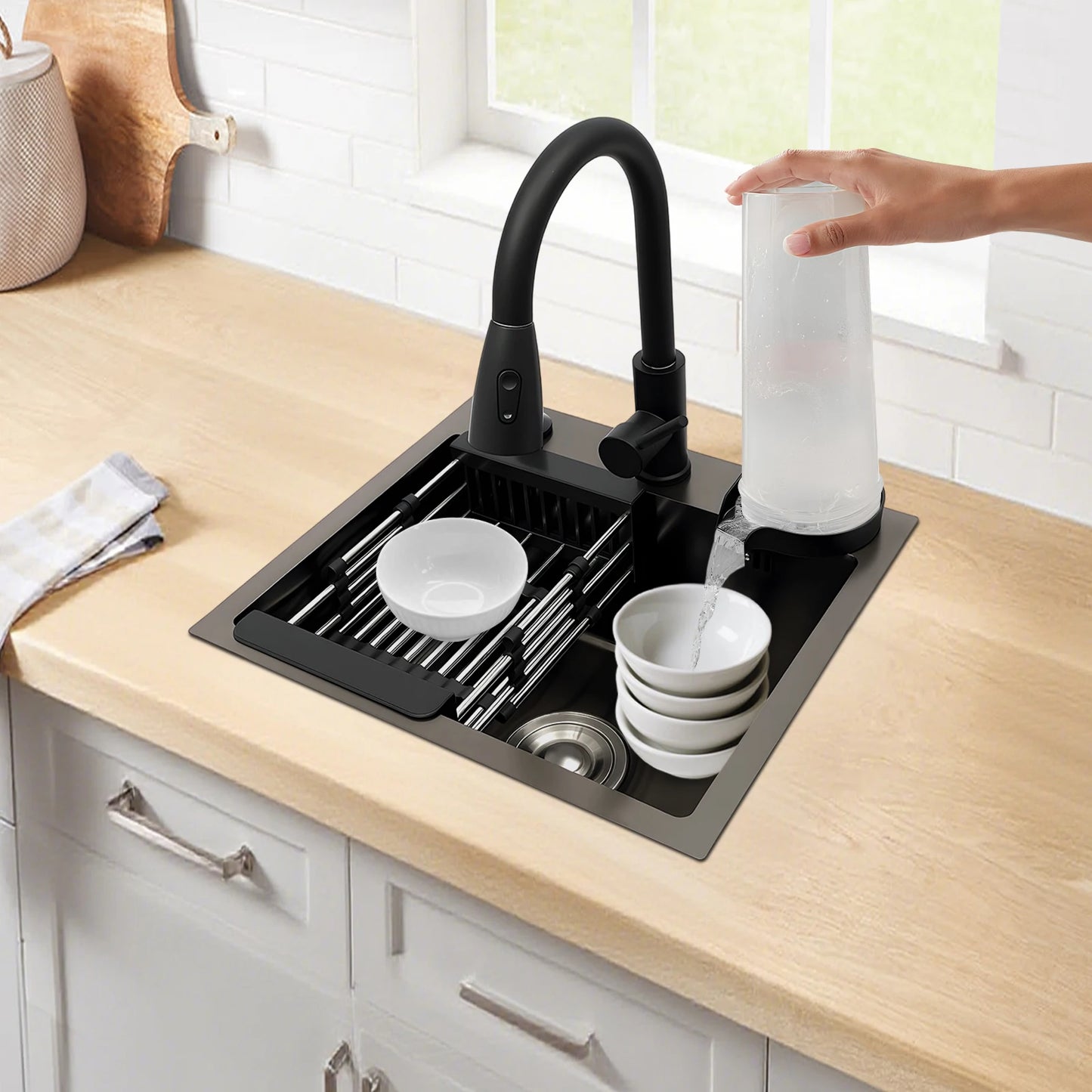 Single Bowl Sink 40×45 cm for Modern Kitchen 