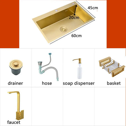 Gold Kitchen Sink, various models and sizes 
