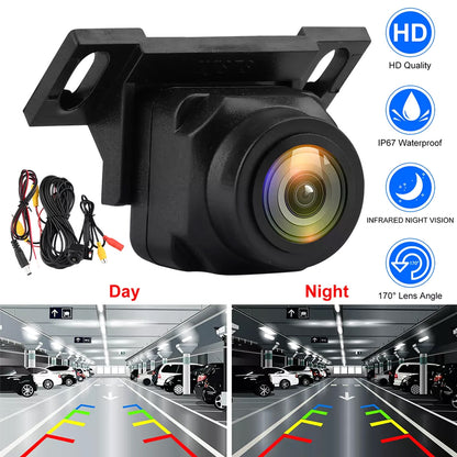 Cámara de Marcha Atrás Everso 170° HD 1000TVL con Visión Nocturna para Coche – Universal 12V