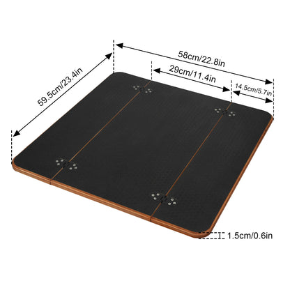 Table Pliante Pivotante pour Fourgon Aménagé - Fixation Latérale · Sans Perçage · 360° · Bouleau · Sprinter/Transit/Ducato