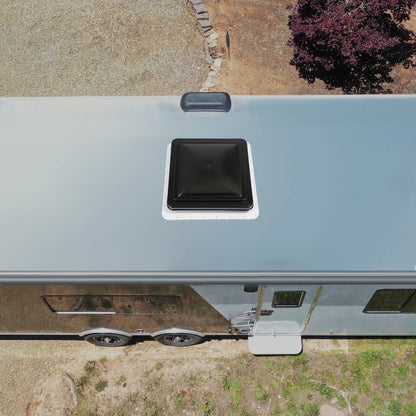 Lanterneau de toit 42 x 42 cm avec ventilateur et moustiquaire – Ventilation pour camping-car (ouverture standard 14 x 14 pouces).