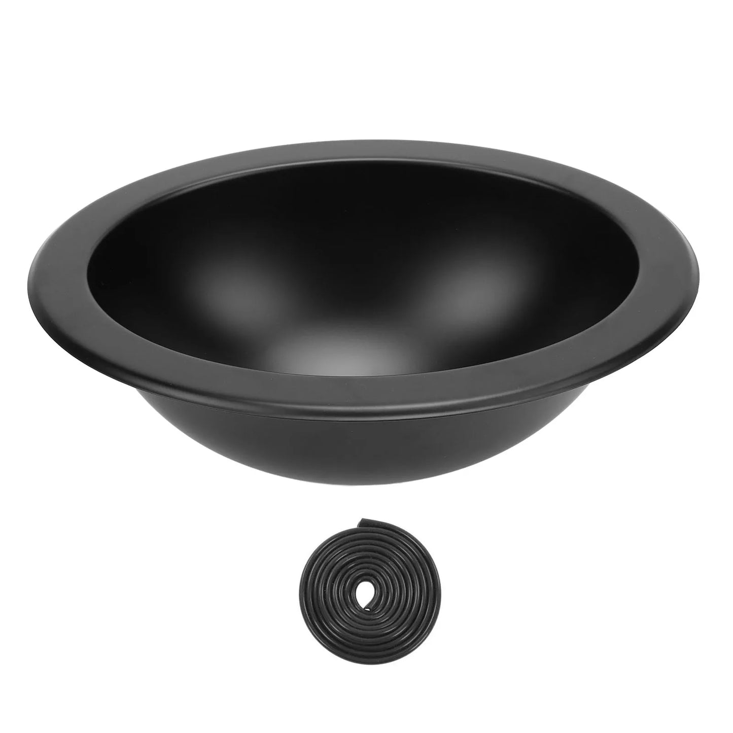 Évier rond en acier inoxydable avec bonde de 40 mm