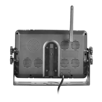Cámara de Marcha Atrás PODOFO 720P con Monitor IPS HD – Visión Nocturna Starlight, AHD Digital, Guías de Aparcamiento (12V–36V)