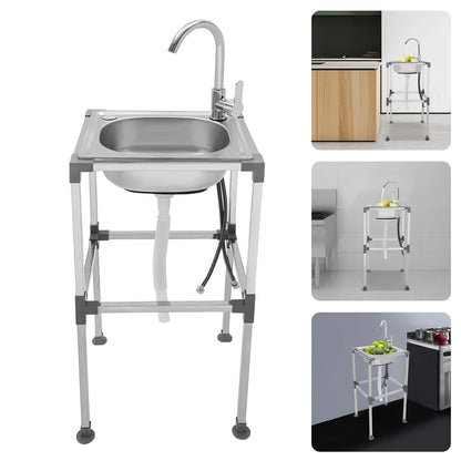 Fregadero Multifuncional para Cocina Exterior y Campamento