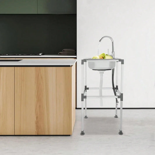 Fregadero Multifuncional para Cocina Exterior y Campamento