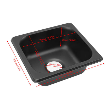 RV Compact Stainless Steel Sink (17.5×16×7 cm) 