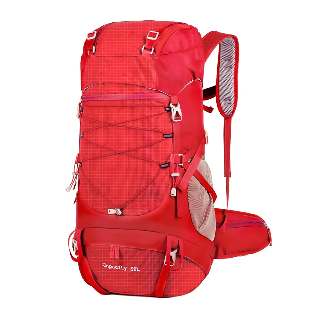 WEST TUNE External Frame Hiking Backpack - Durable Nylon · Rain Cover · Size L · Heavy Load