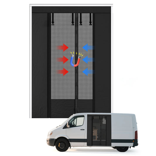 Mosquitera Magnética para Puerta Lateral ,Protección contra Insectos y Sol