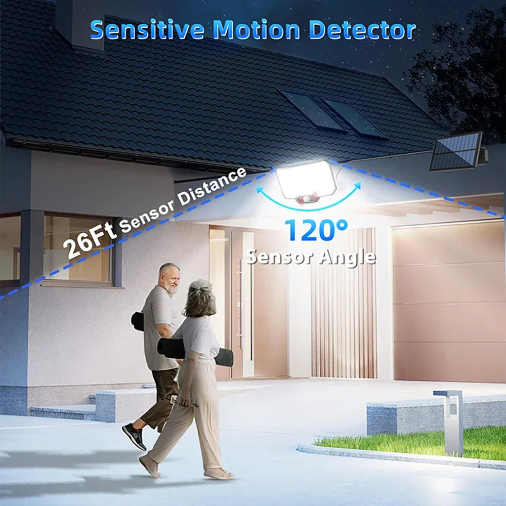 Lumière Solaire LED 234 Puces avec Capteur et Télécommande | Éclairage Intelligent pour Jardin et Patio