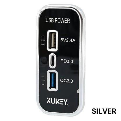 Cargador USB + PD 12–24V para Vehículos