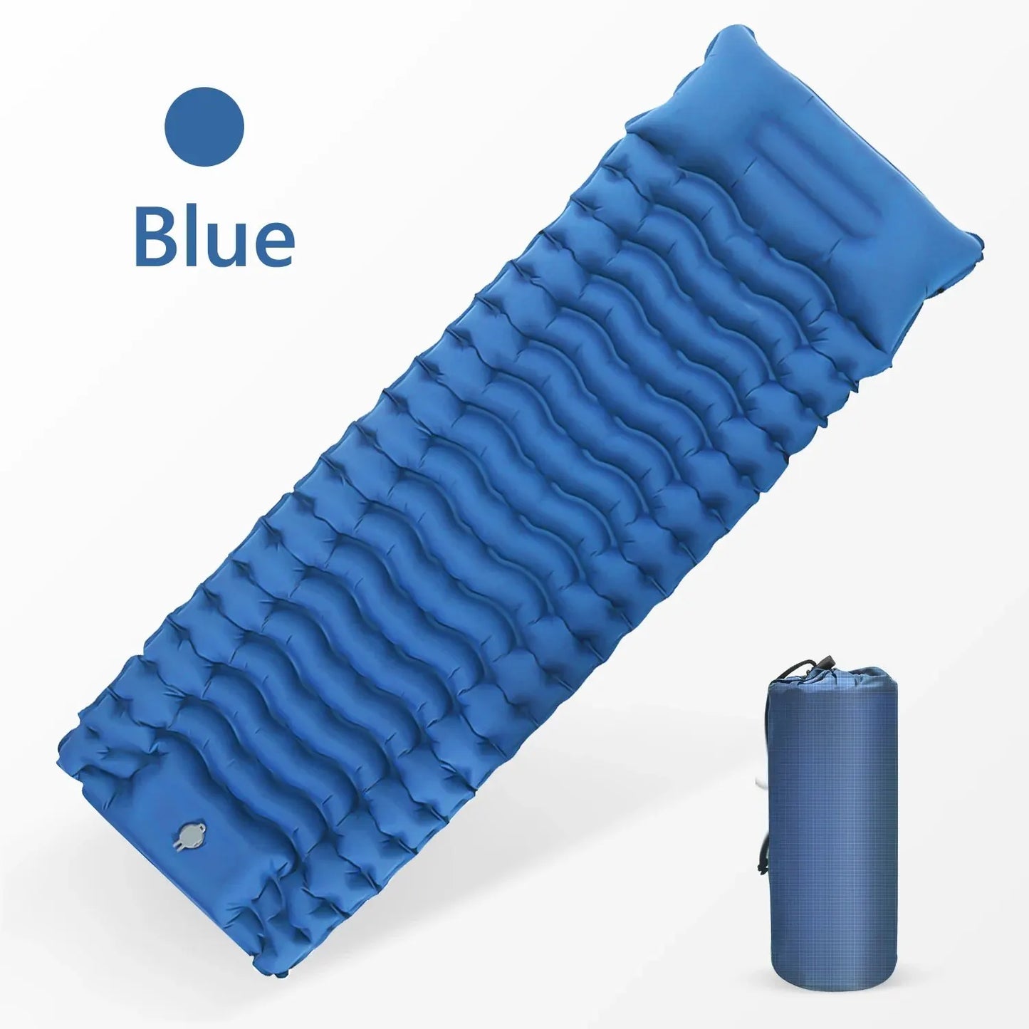 Colchón Inflable WEST TUNE con Bomba Integrada | Colchoneta de Camping Gruesa y Compacta