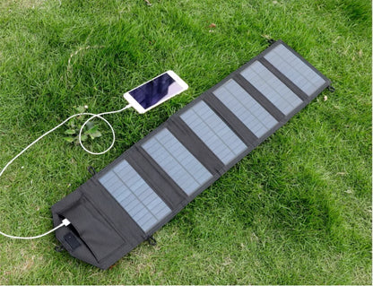 Cargador Solar Plegable USB 5V para Camping y Senderismo