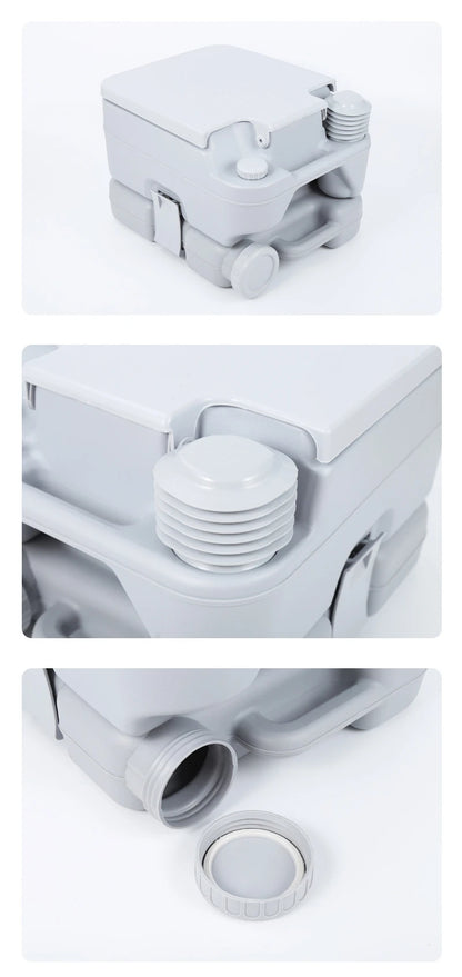 Portable Toilet for Camper and RV 10L / 20L | Portable Toilet with Manual Flush for Camping and Motorhome