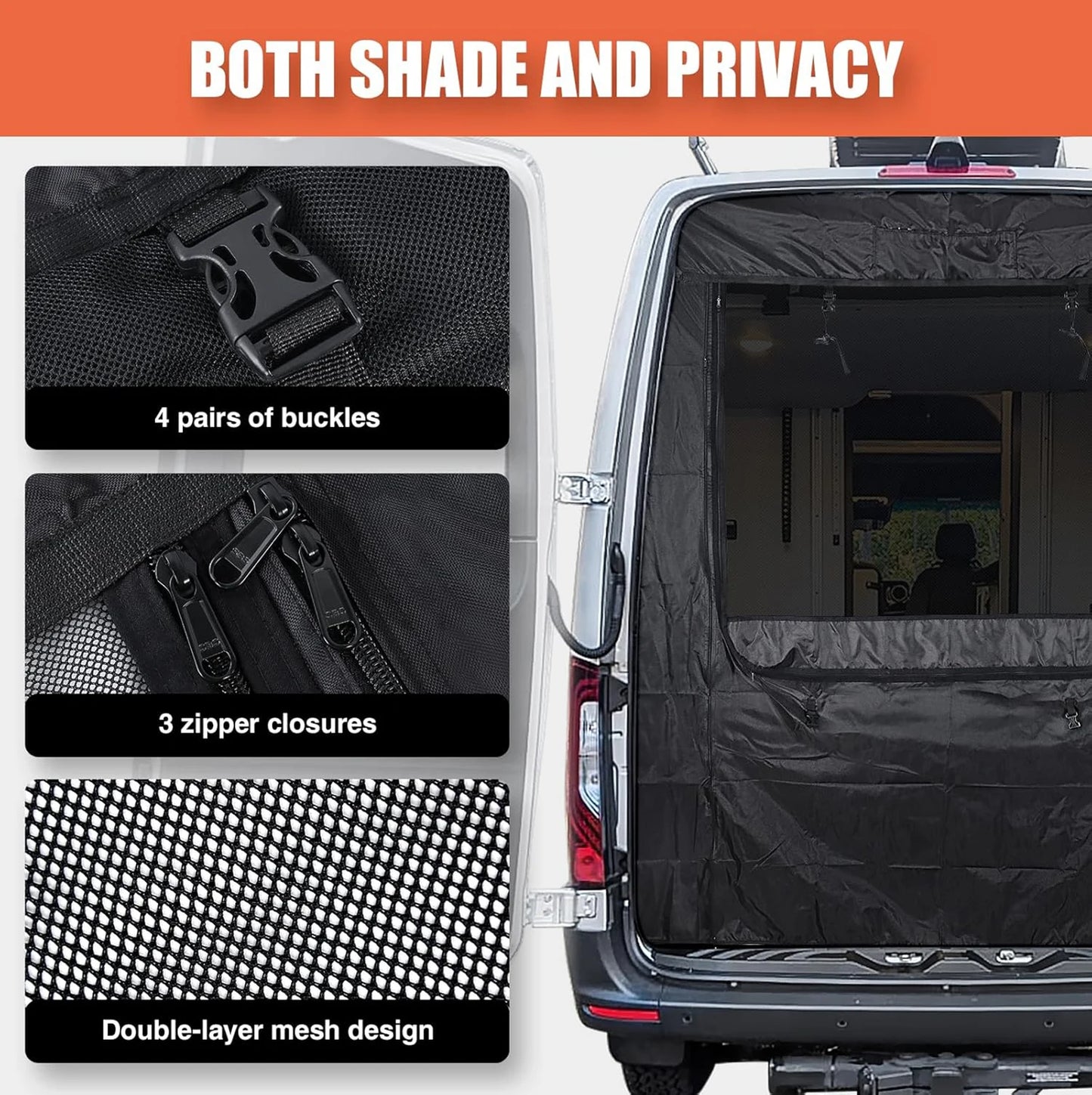 Moustiquaire pour Porte arrière - Mercedes Sprinter Toit Surélevé